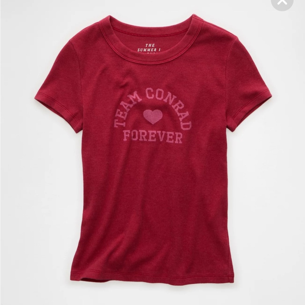AE x The Summer I Turned Pretty Graphic Hey Baby Tee - Team Conrad Forever